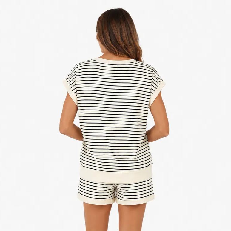 Matching Lounge Sets Clothing Spring Cap Sleeve Outfit For Women