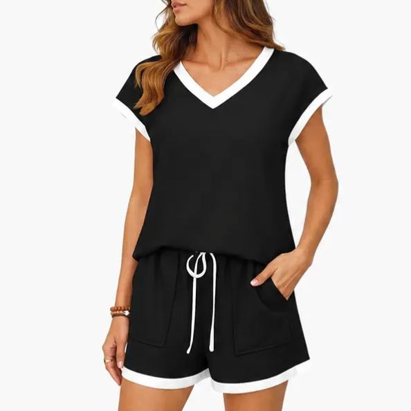 Matching Lounge Sets Clothing Spring Cap Sleeve Outfit For Women
