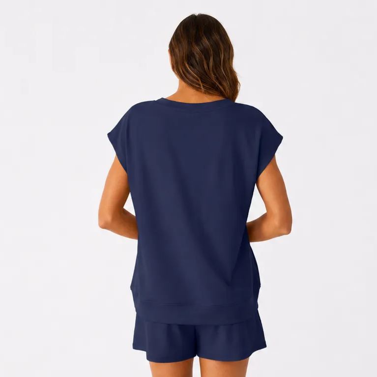 Matching Lounge Sets Clothing Spring Cap Sleeve Outfit For Women