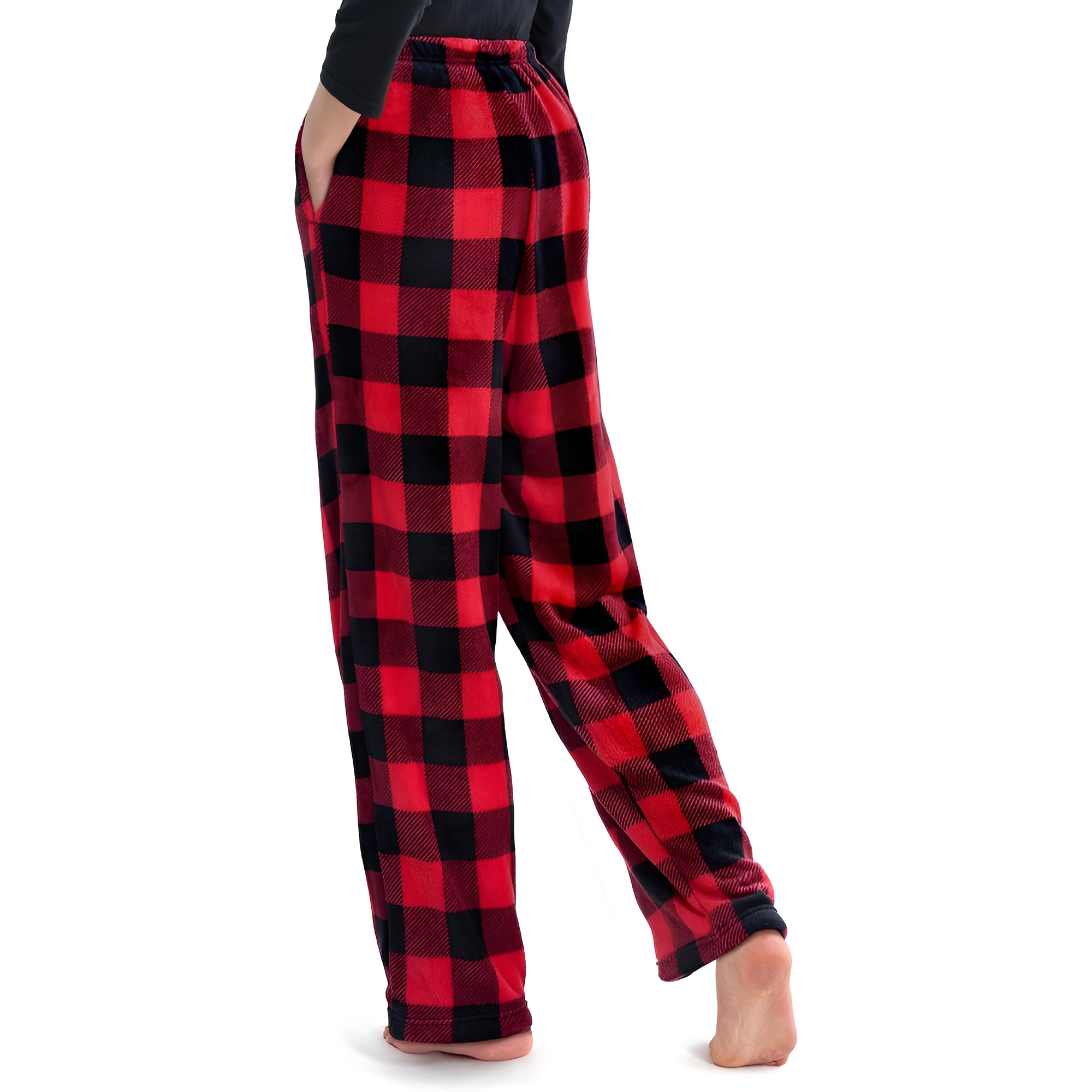Holiday Print Pajama Pants With Drawstring