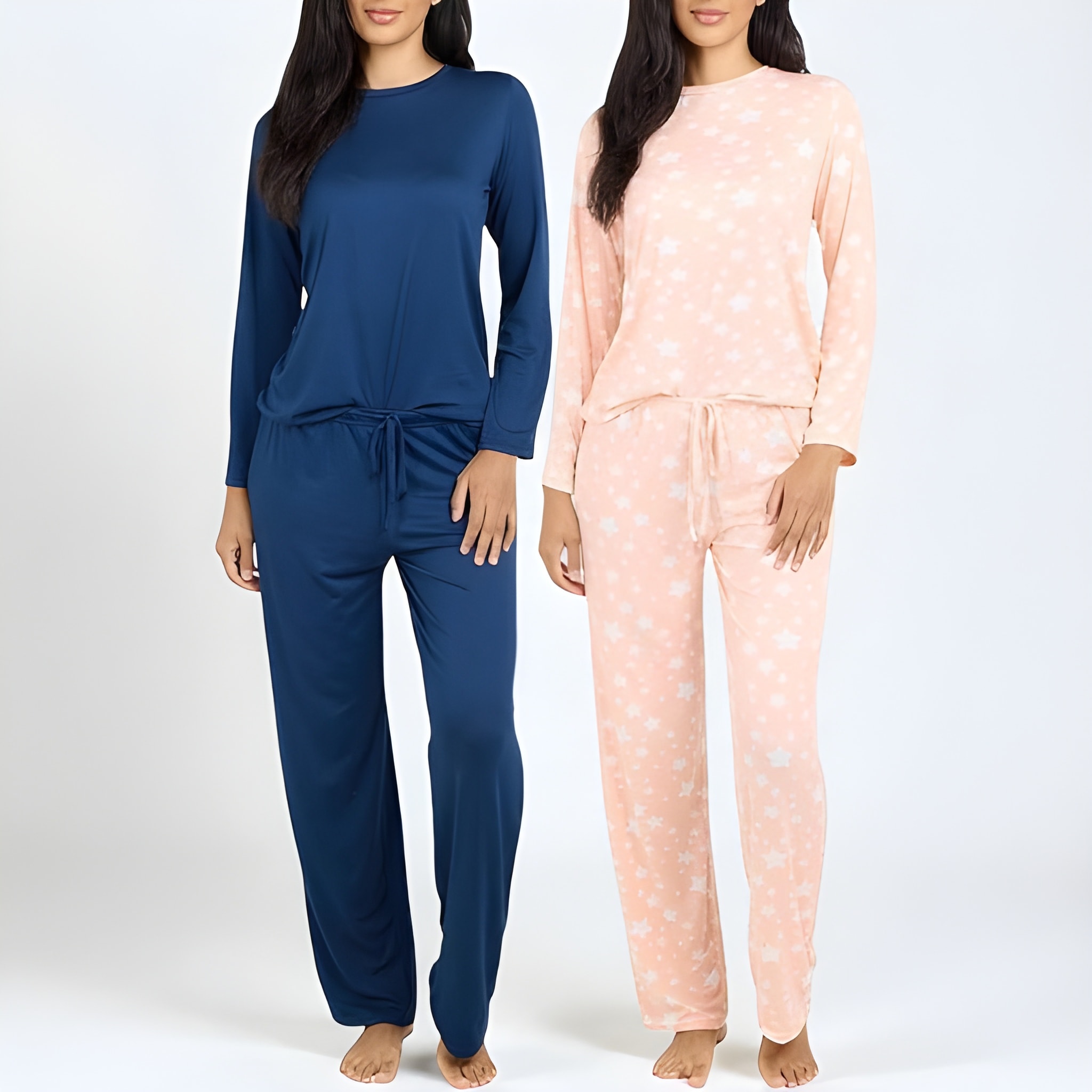 Women Pack Of 2 Long Sleeve Pajama Set