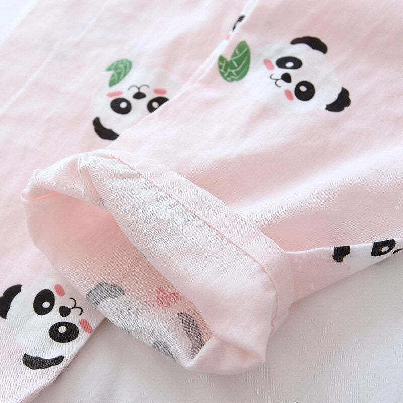 Pure Cotton Ladies Two Piece Pajamas
