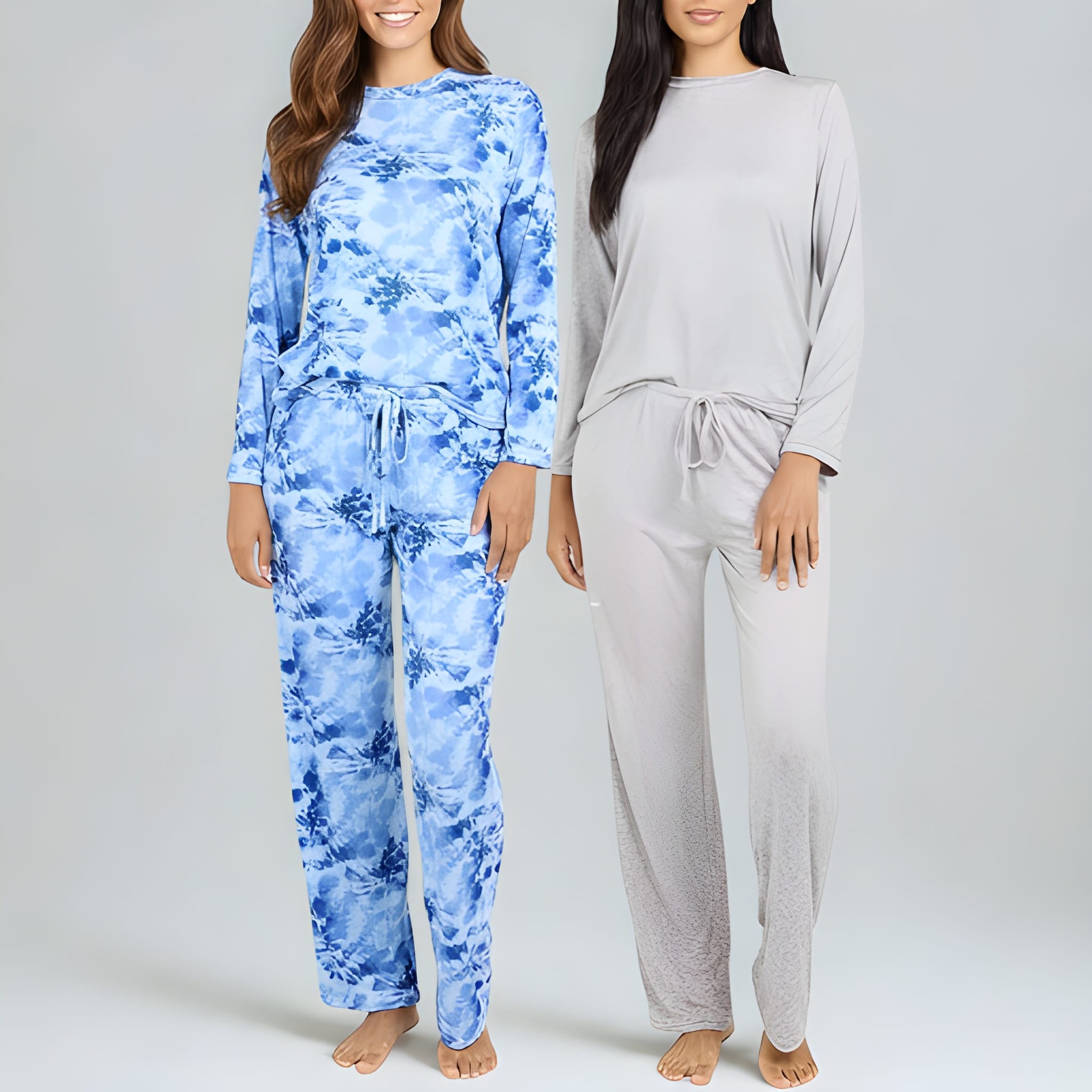 Women Pack Of 2 Long Sleeve Pajama Set