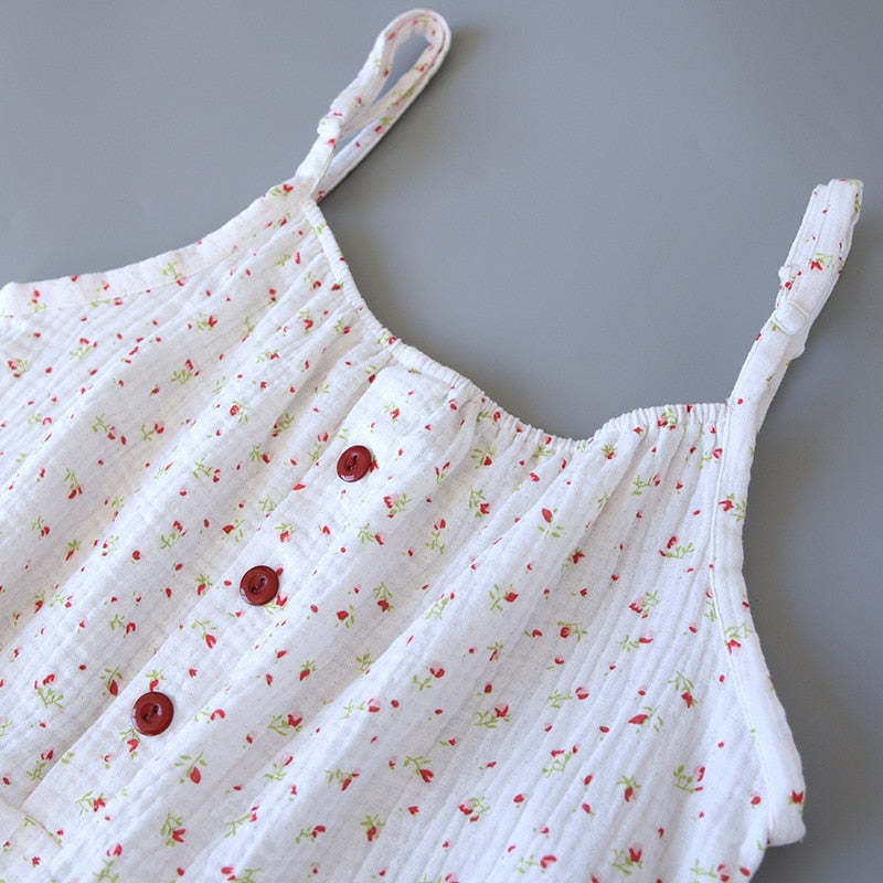 The Sleeveless Cotton Shorts Pajama Set