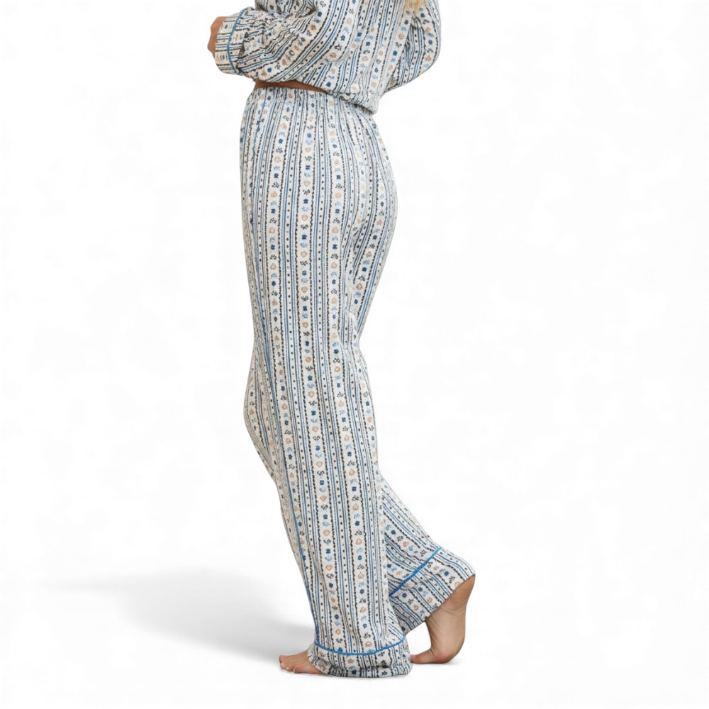 Christmas Themed Printed Pajama For Women