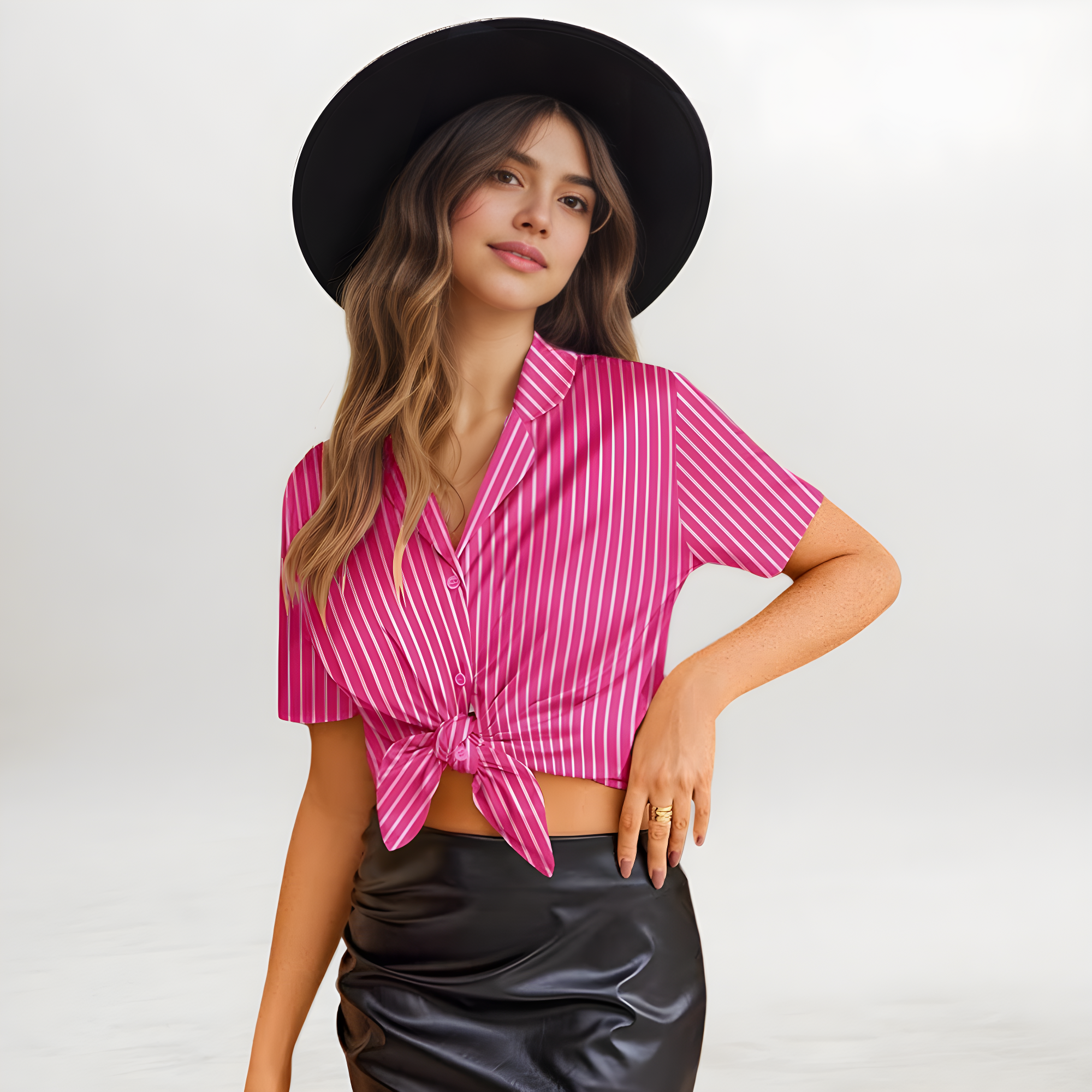 Women Ruffle Lingerie Notch Collar Sleepwear Satin 2 Piece Pajama Set