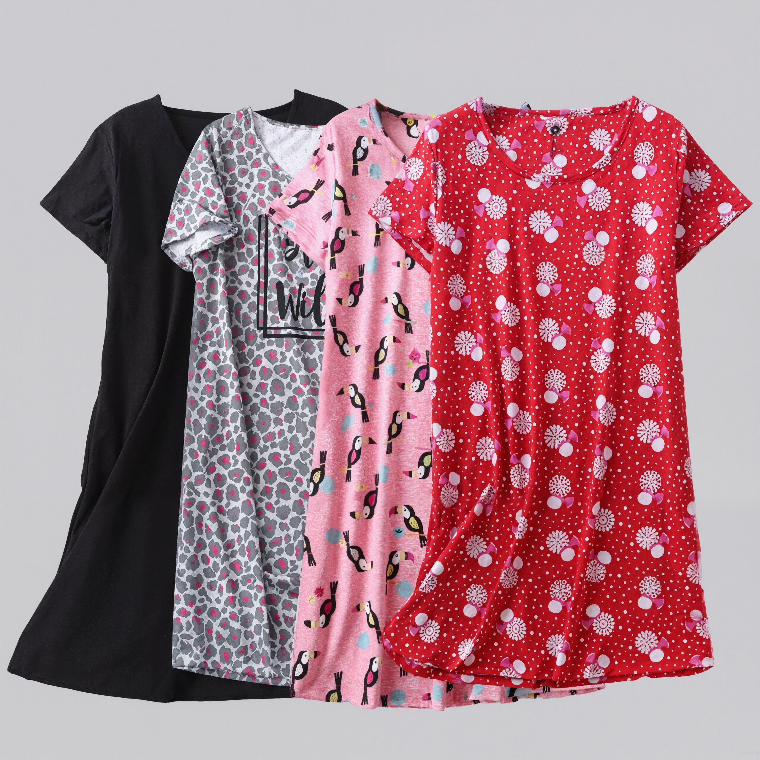 Capri Bottom Pajama Set With Short Sleeve