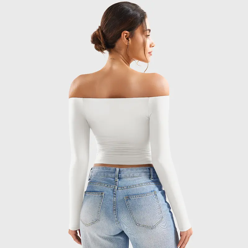 Long Sleeve Double Lined Casual Top For Women