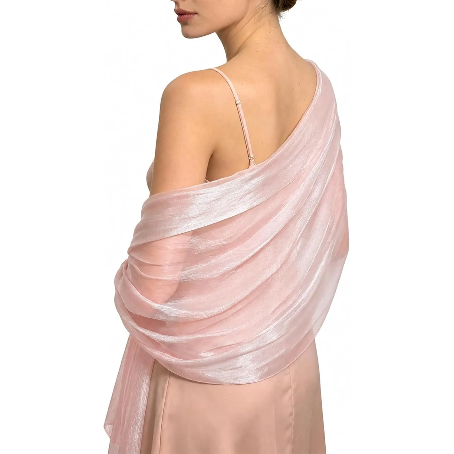 Sheer Sparkle Evening Shawl Wrap For Women