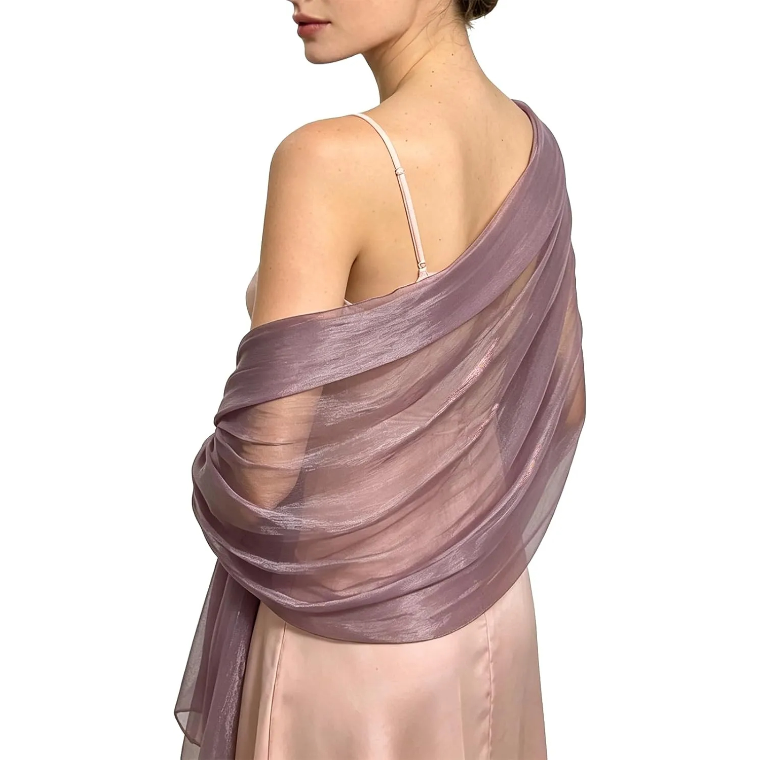 Sheer Sparkle Evening Shawl Wrap For Women