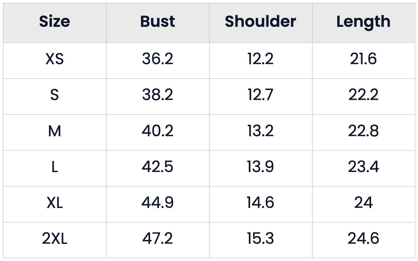 Size Chart for Casual Sleeveless Knit Sweater Top for Women