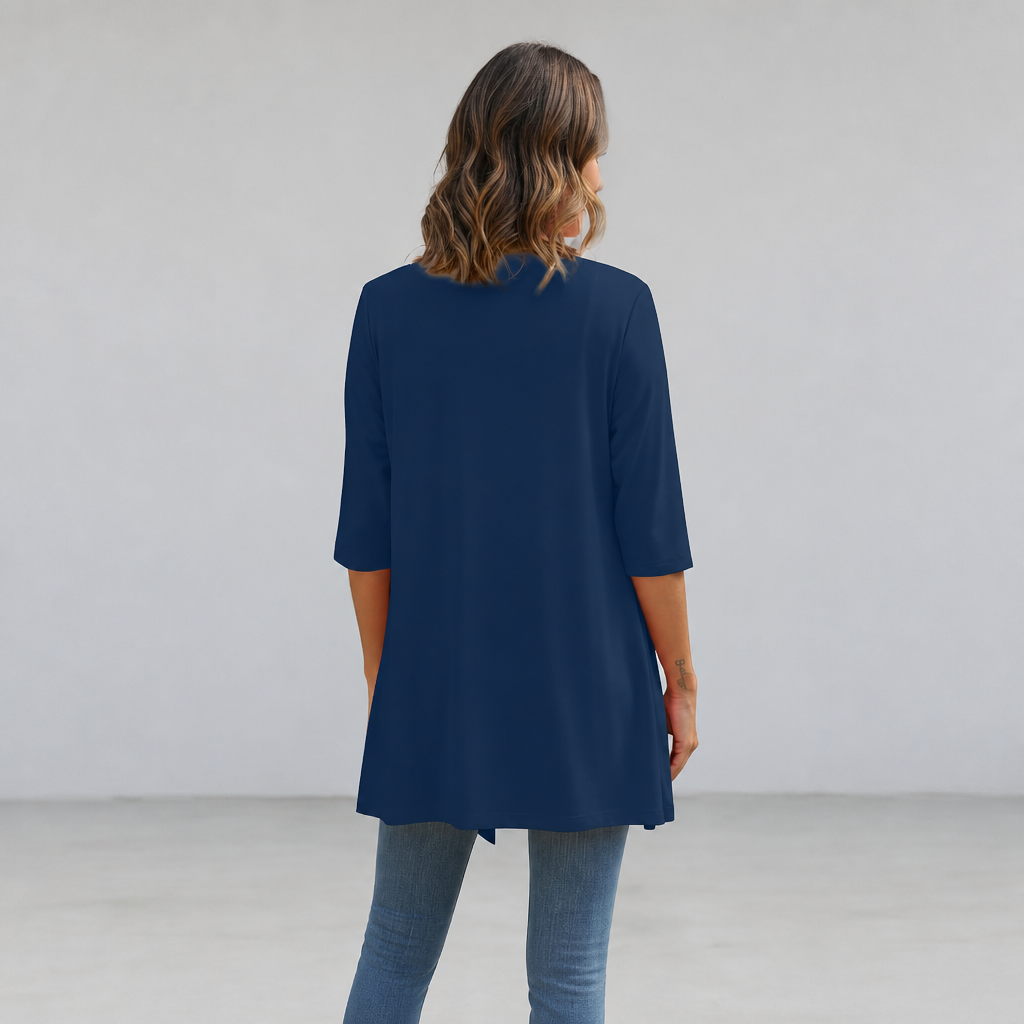 Summer Lightweight Longline Open Front Cardigan for Women