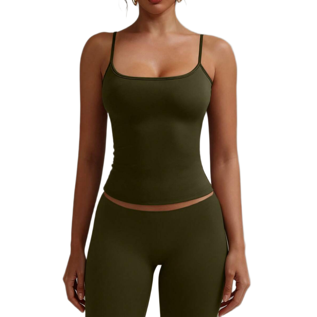 Backless Camisole Elastic Casual Spaghetti Strap Top For Women