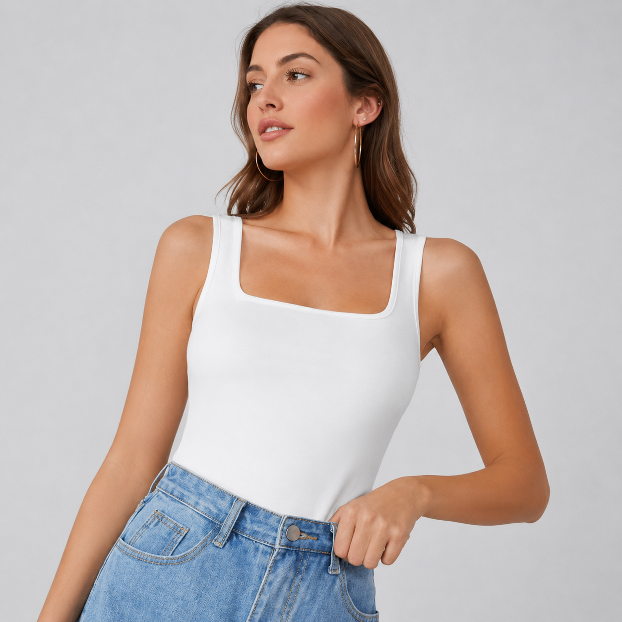 Casual Versatile Solid Tank Top For Women