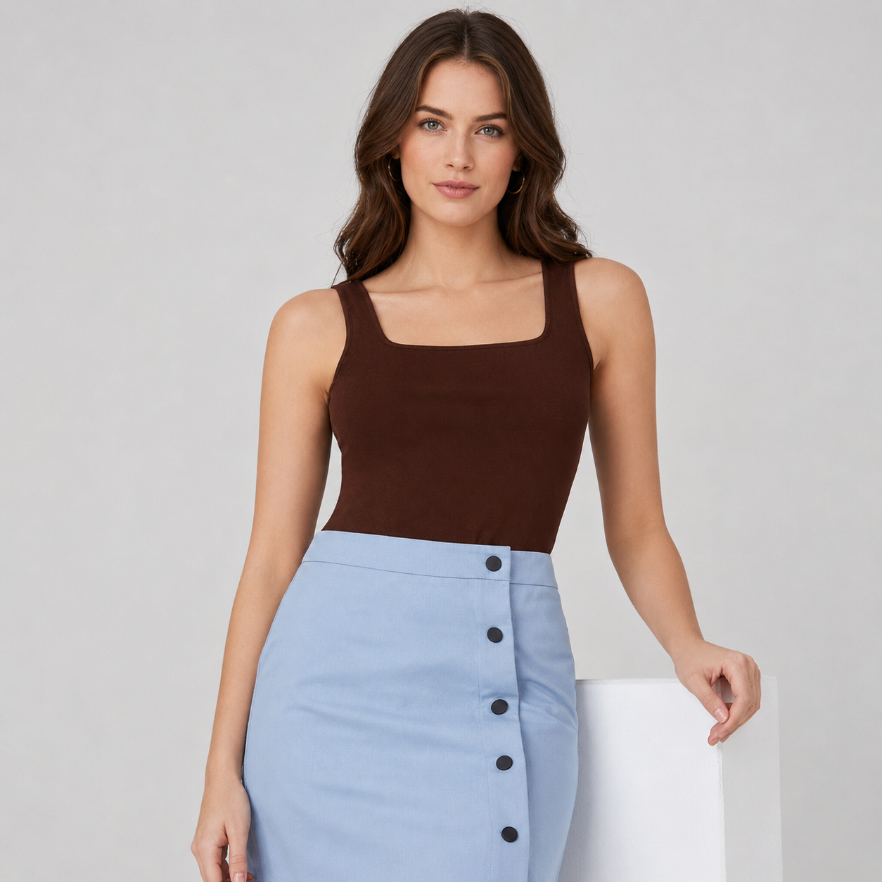 Casual Versatile Solid Tank Top For Women