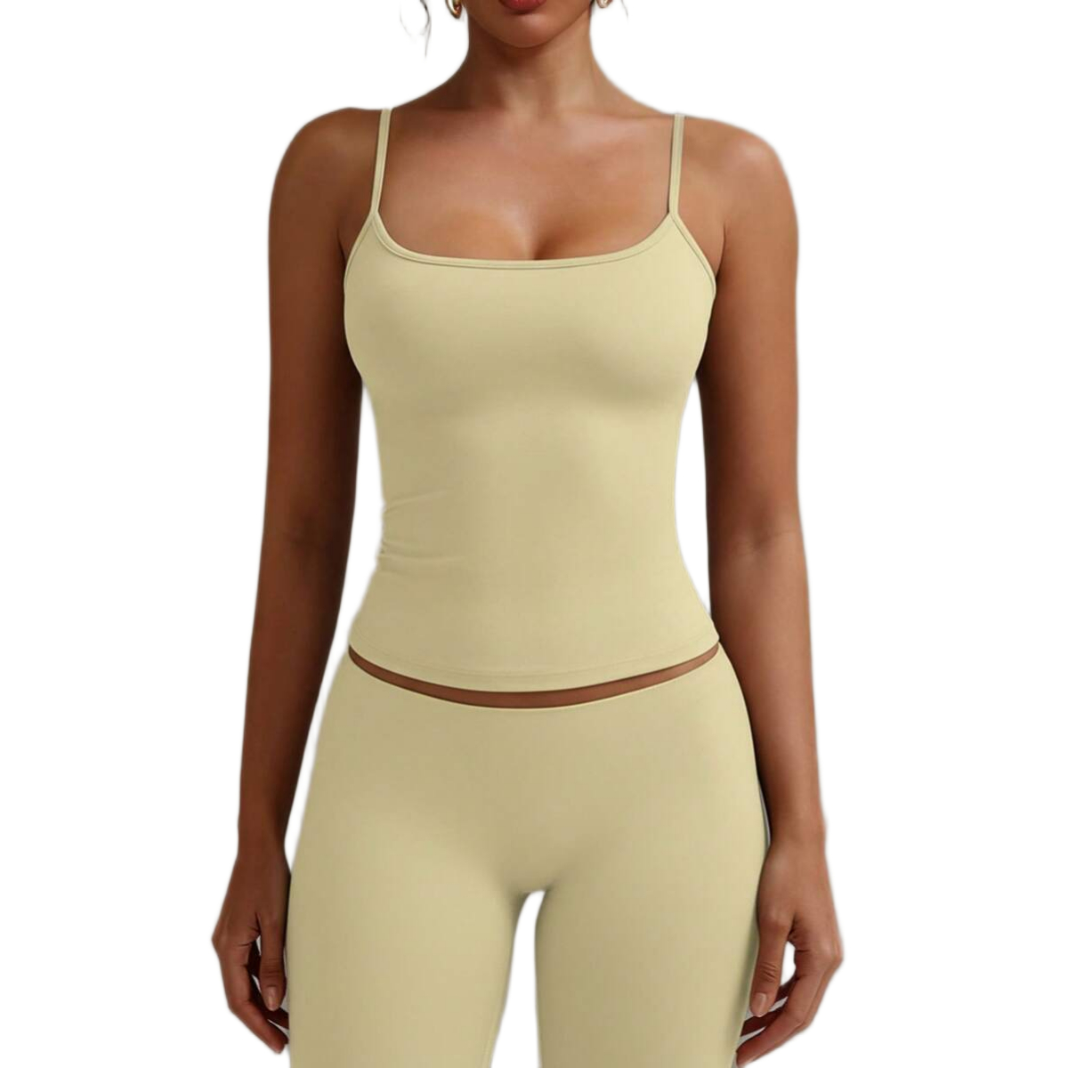 Backless Camisole Elastic Casual Spaghetti Strap Top For Women