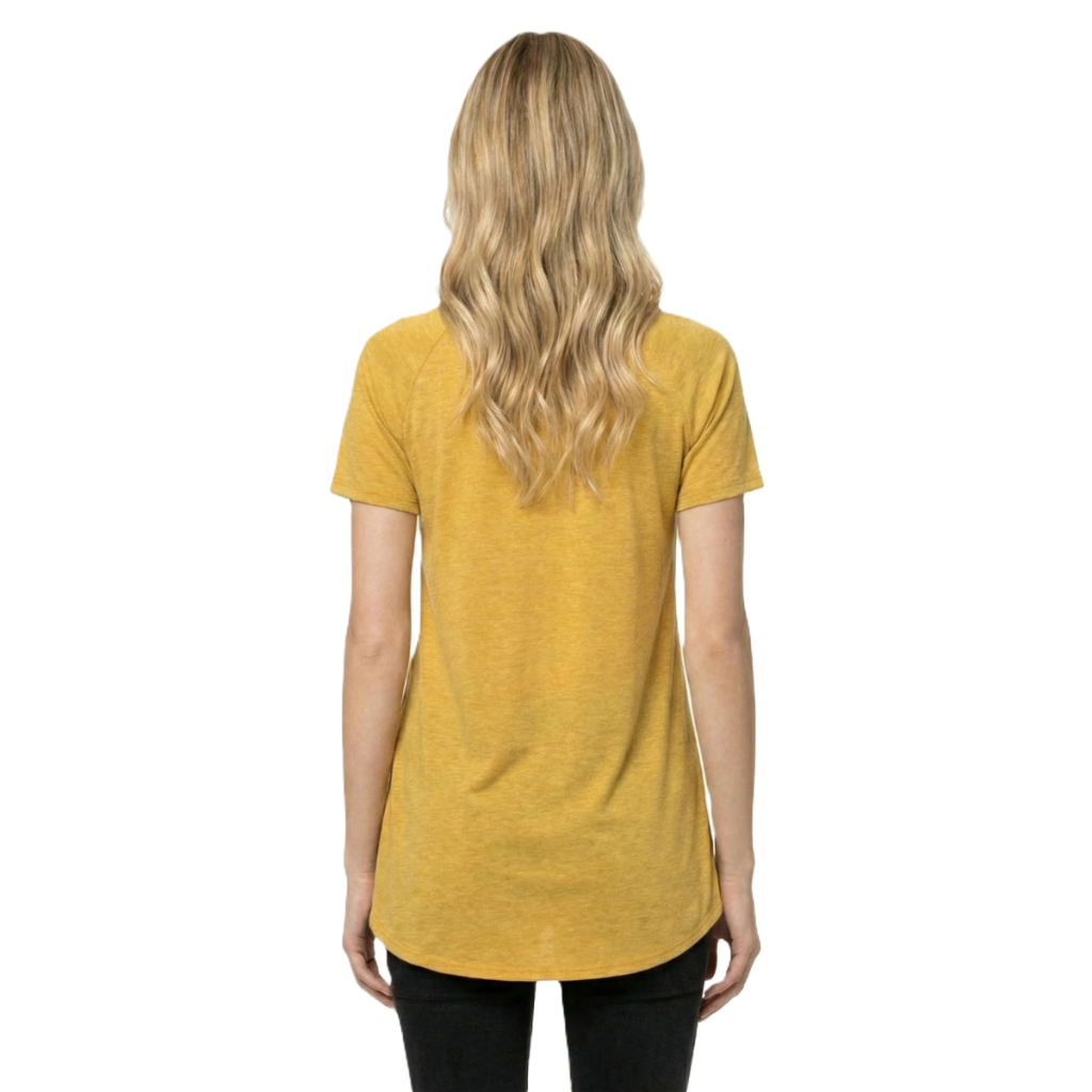 Long Tunic T Shirt With Short Sleeves And Casual Fit For Women