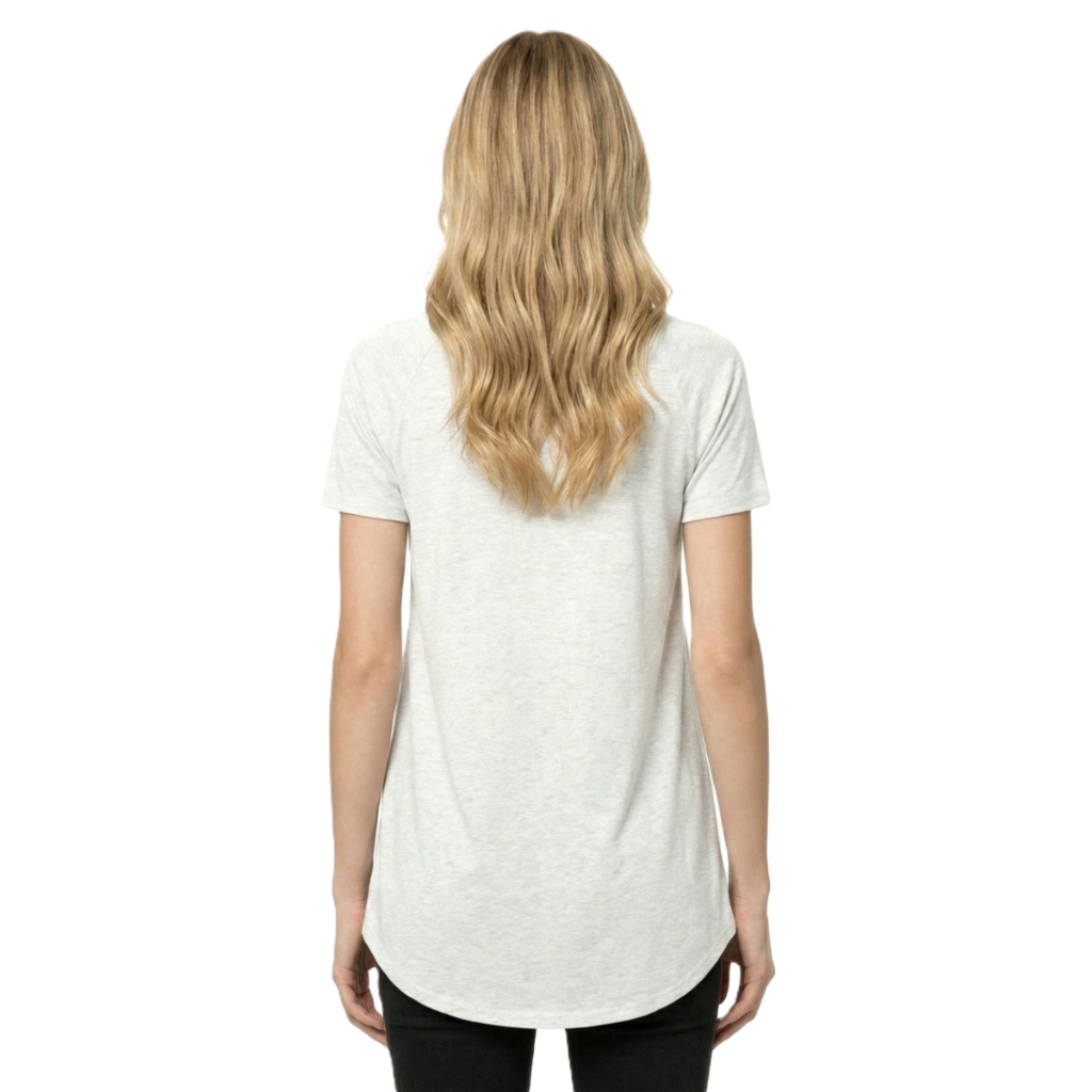 Long Tunic T Shirt With Short Sleeves And Casual Fit For Women