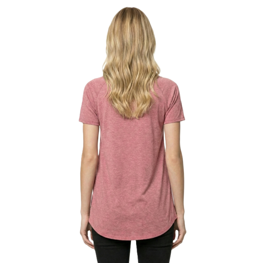 Long Tunic T Shirt With Short Sleeves And Casual Fit For Women