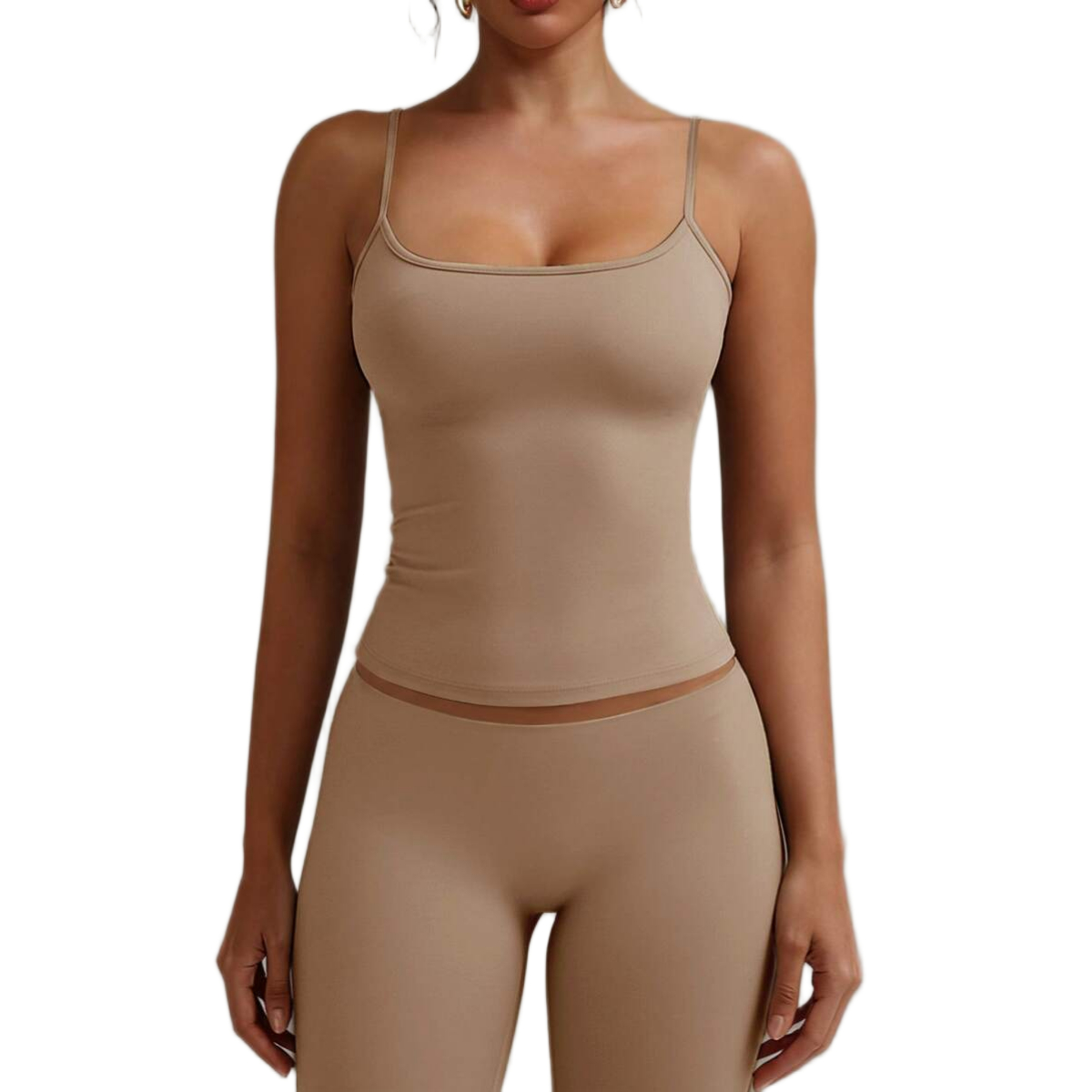 Backless Camisole Elastic Casual Spaghetti Strap Top For Women