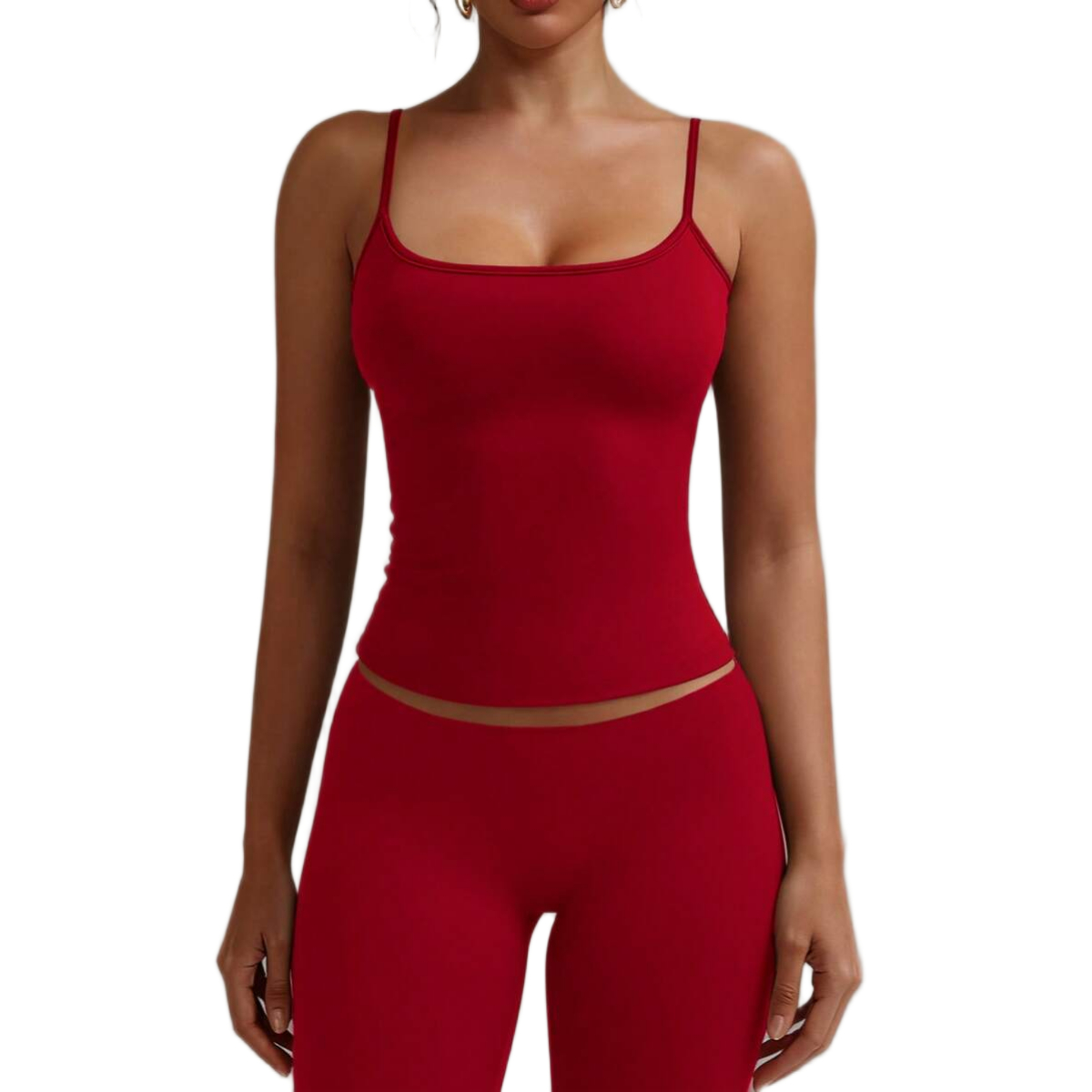 Backless Camisole Elastic Casual Spaghetti Strap Top For Women