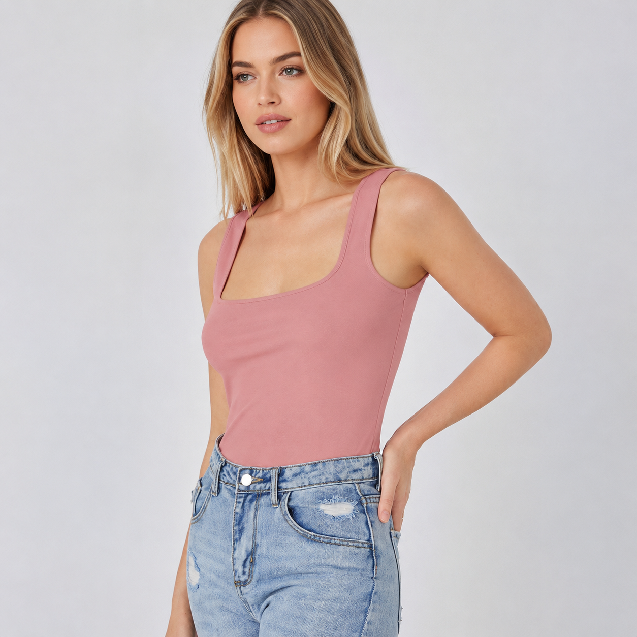 Casual Versatile Solid Tank Top For Women