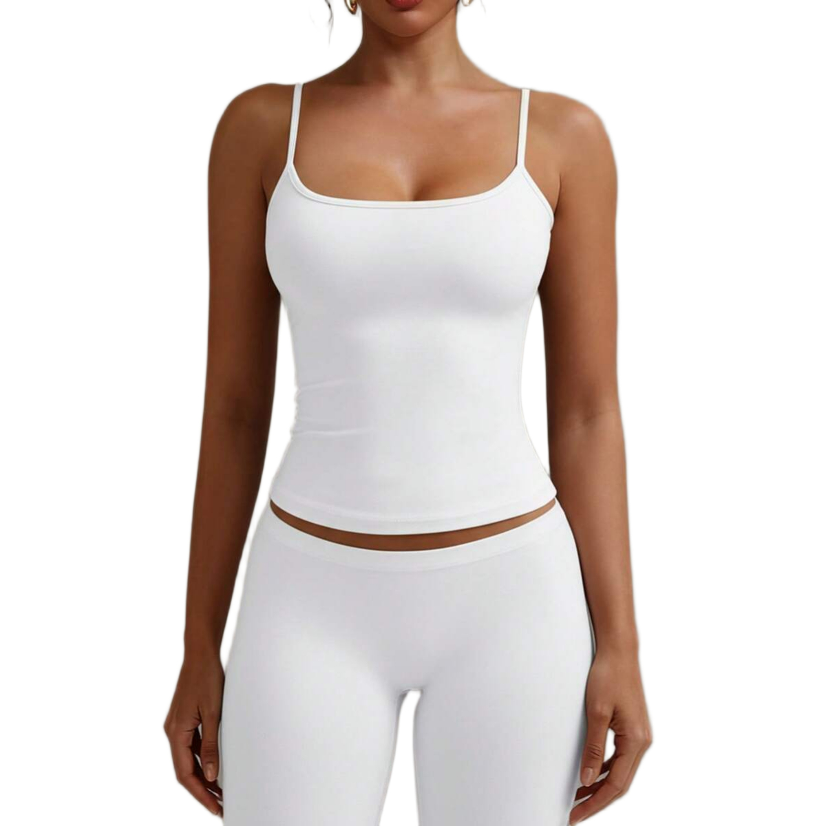 Backless Camisole Elastic Casual Spaghetti Strap Top For Women