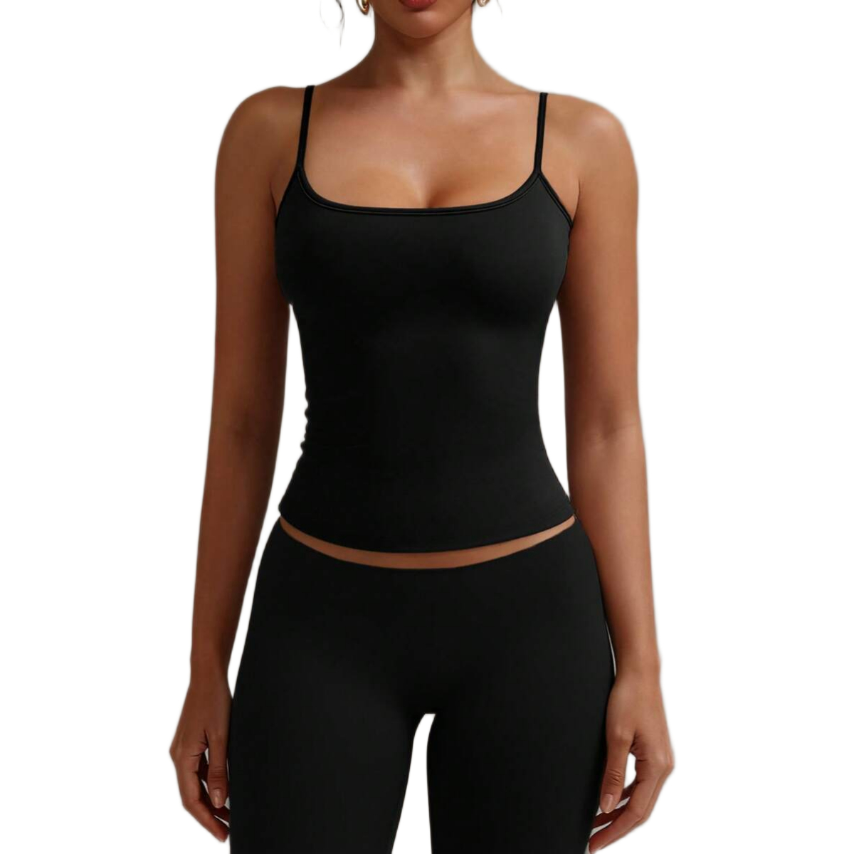 Backless Camisole Elastic Casual Spaghetti Strap Top For Women