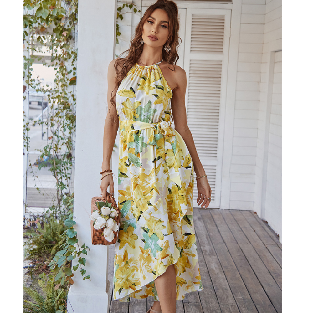 Floral Sleeveless Summer Dress-My Comfy Blouse