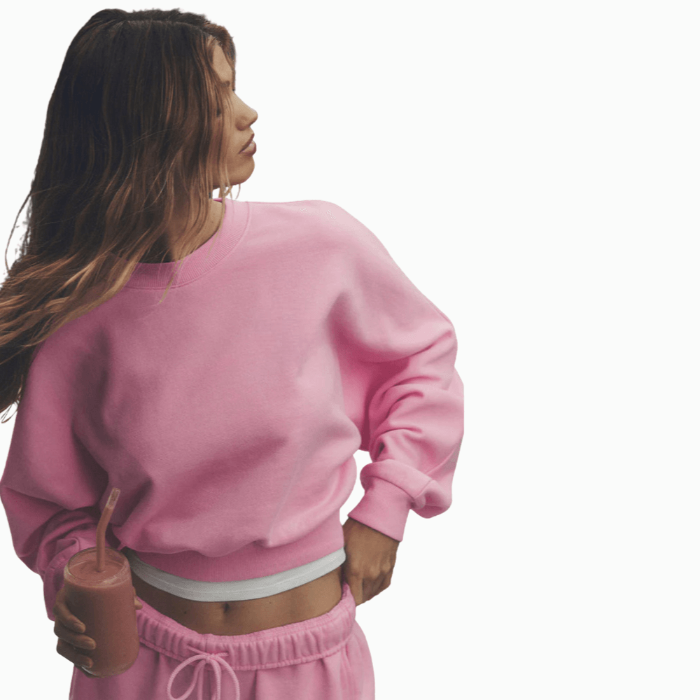 Pullover Sweatshirt With Elastic Shorts Set-My Comfy Blouse