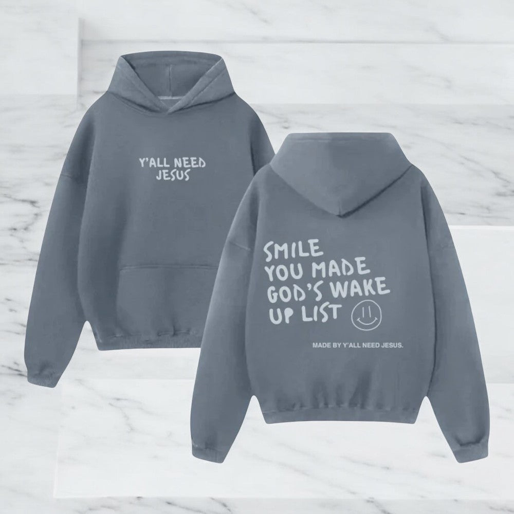 Motivational Graphic Printed Hoodie-My Comfy Blouse