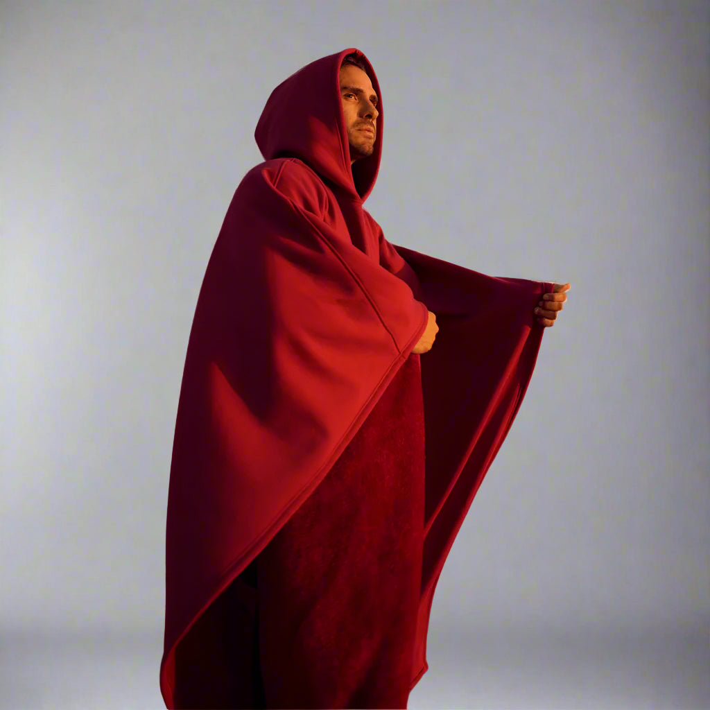 Warm Hooded Poncho With Soft Lining-My Comfy Blouse