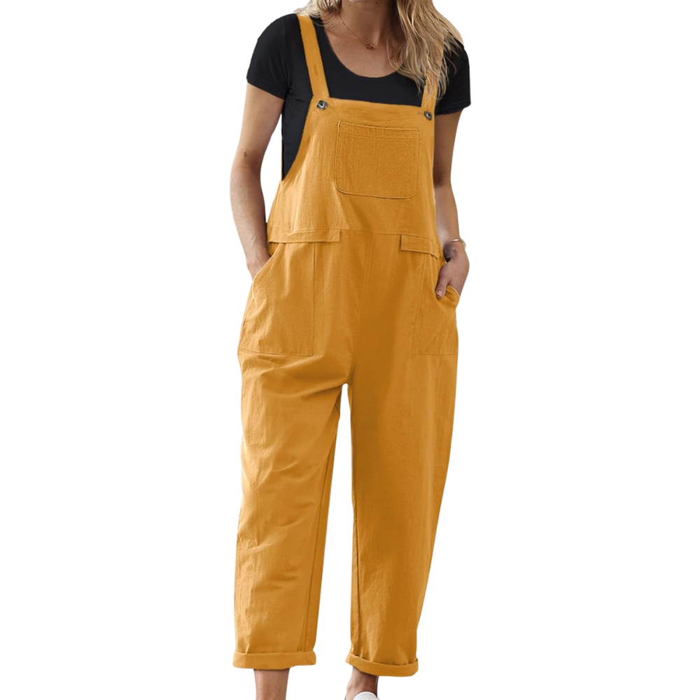 Loose And Cropped Wide Leg Rompers Fit For Women