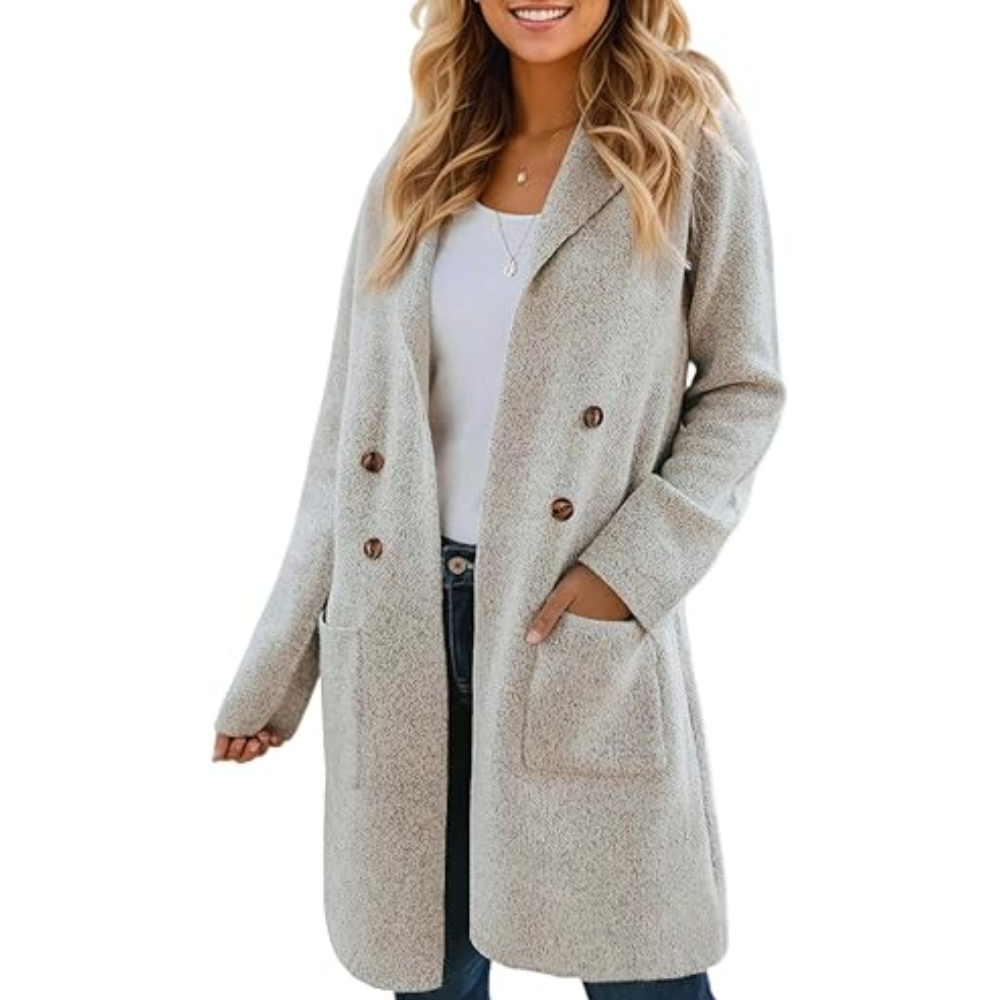 Long Open Front Cardigan Coat for Women