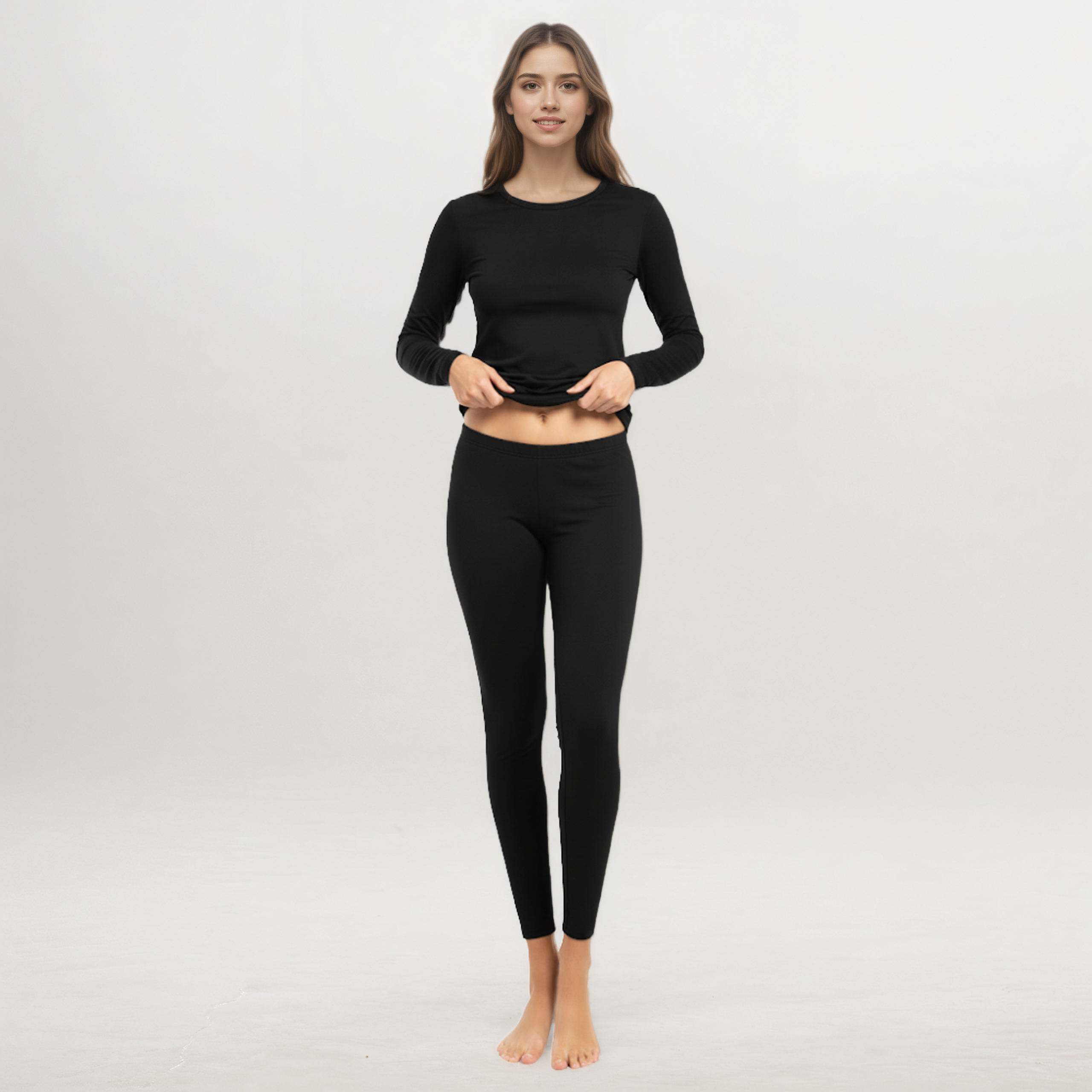 Women Thermal Underwear Set Long Johns Base Layer Pajamas-My Comfy Blouse
