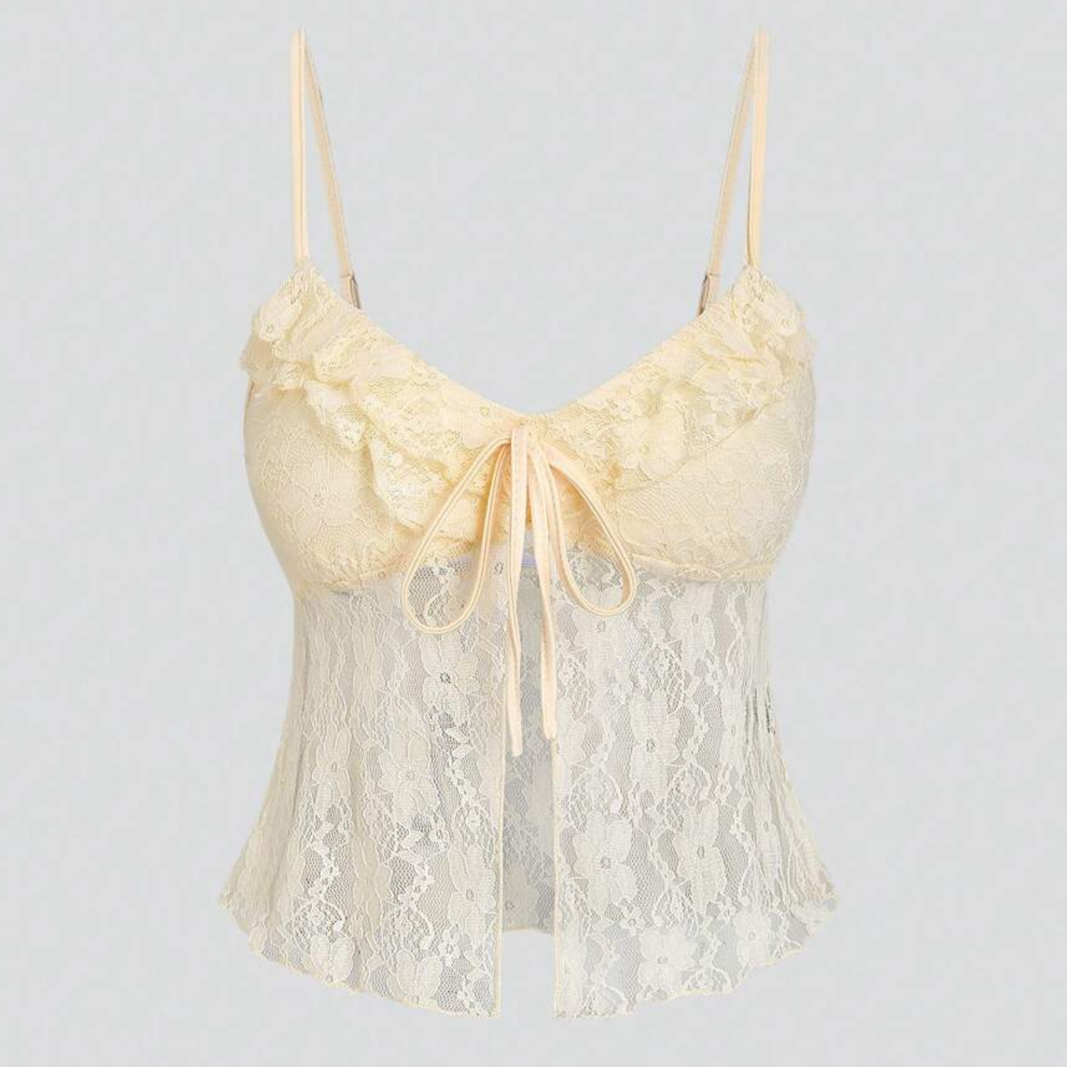 Crisscross Strap Lace Backless Camisole Top For Women