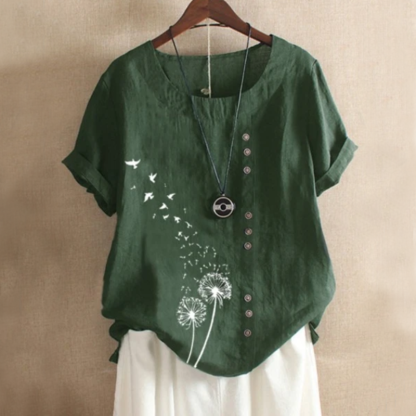Wishing Flower Summer Blouse-My Comfy Blouse