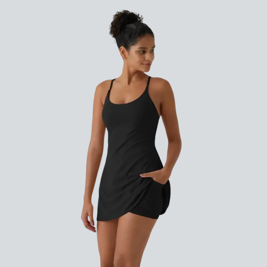 Casual Backless Active Dress For Dance Wear For Women