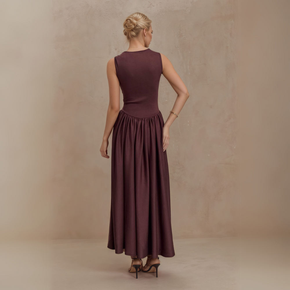 Scuba Jersey Midi Dress