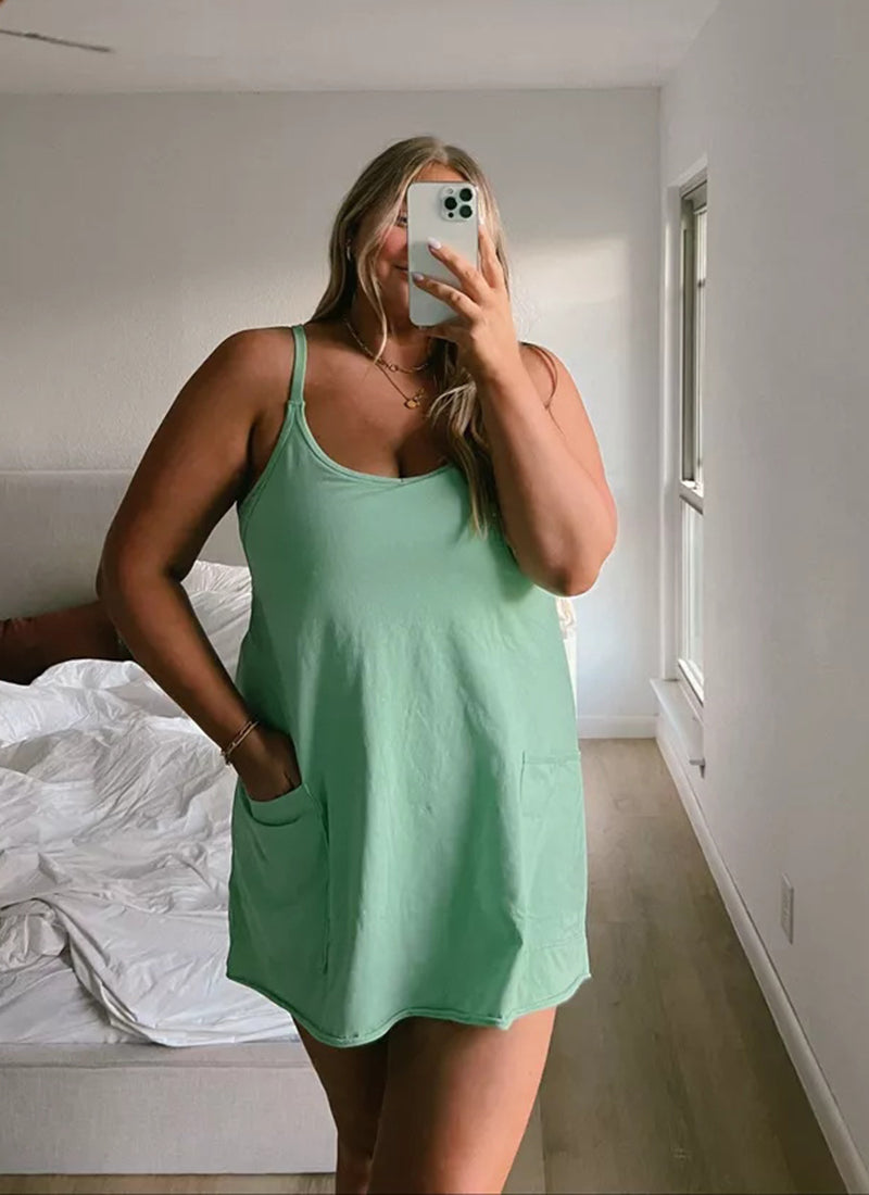 Summer Wide Mini Dress-My Comfy Blouse