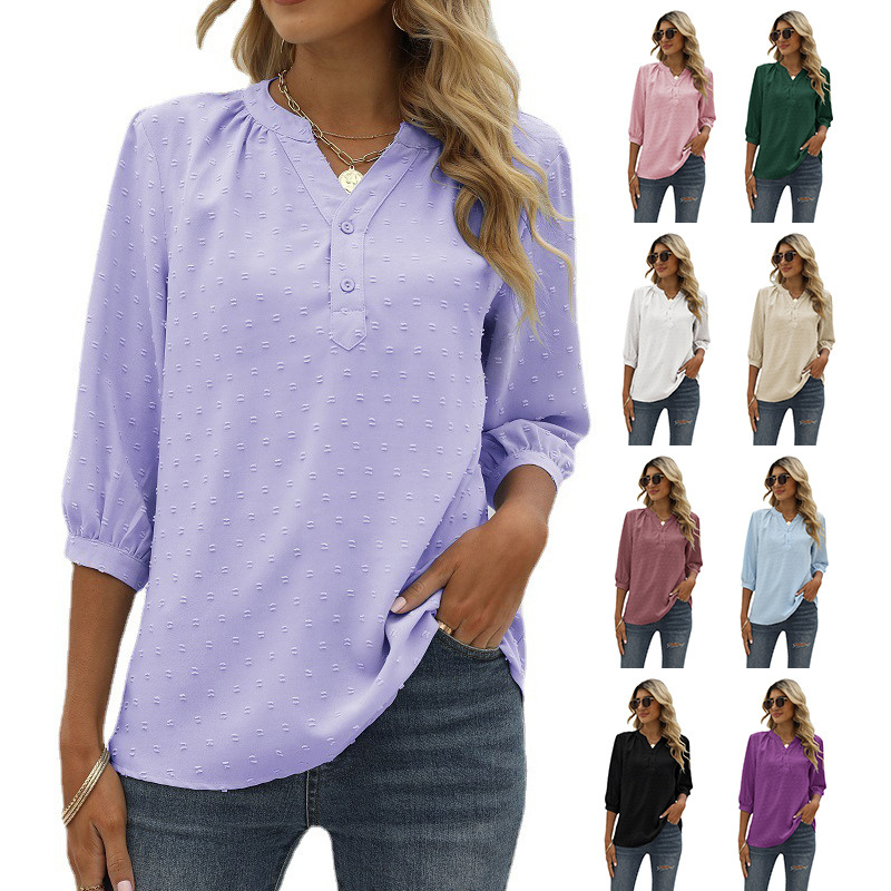 Bell Shape Long Sleeves Blouse-My Comfy Blouse