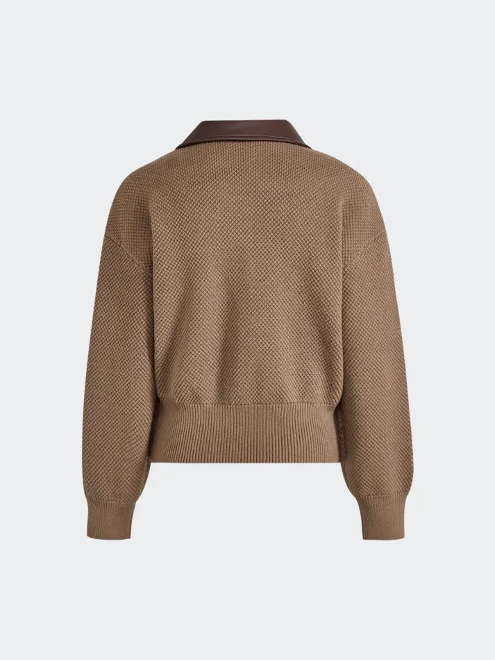 Double Zip Cardigan Sweater-My Comfy Blouse