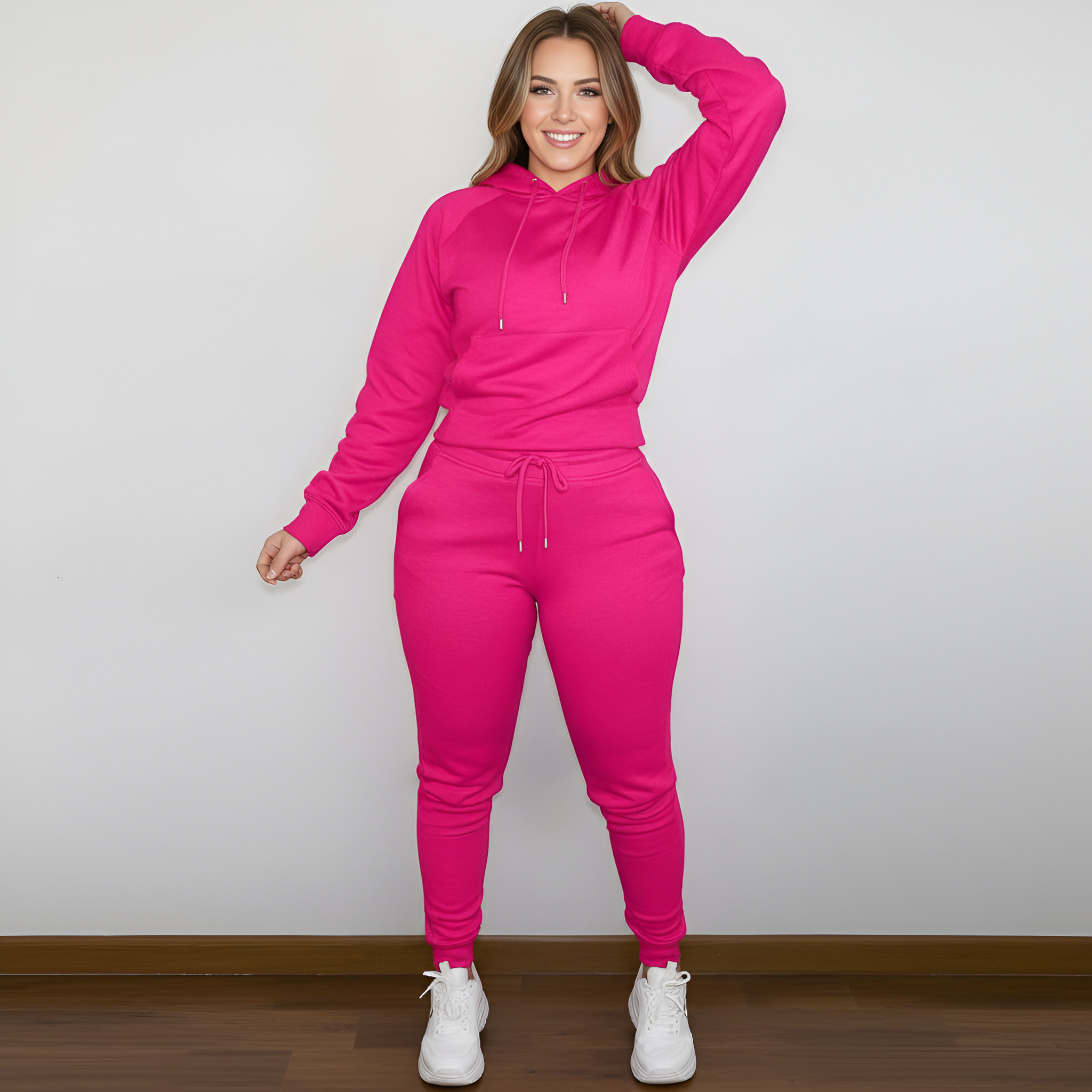 Casual And Comfortable Hoodie And Jogger Set For Women