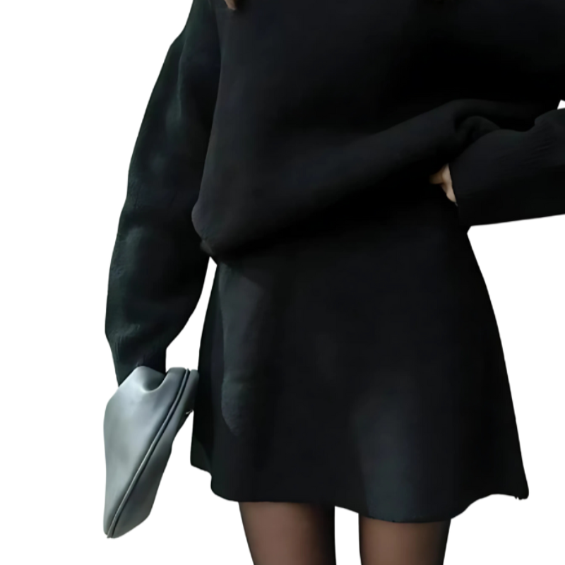 Cozy Knit Sweater And Skirt Two Piece Set-My Comfy Blouse