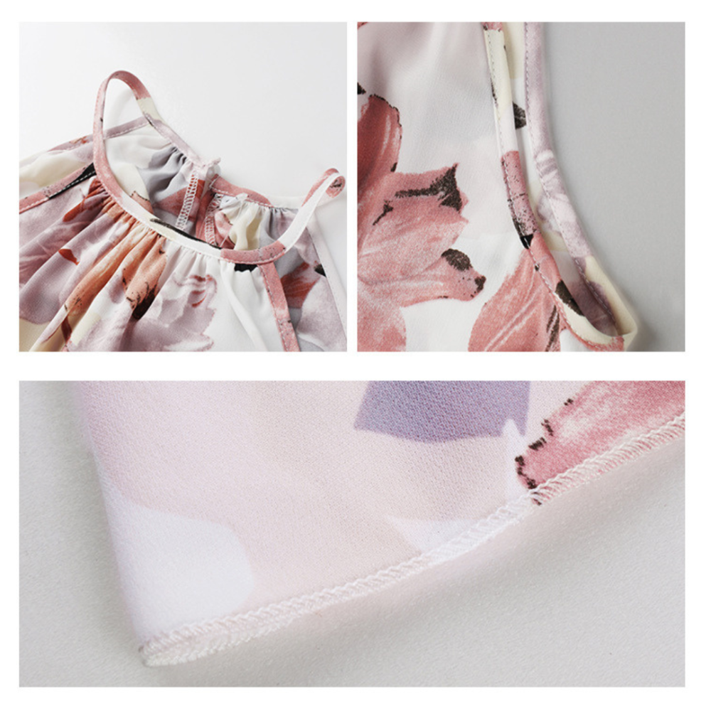 Floral Sleeveless Summer Dress-My Comfy Blouse