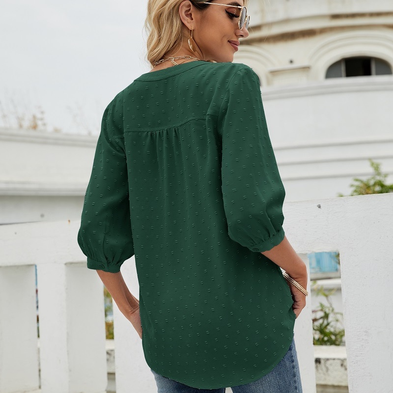 Bell Shape Long Sleeves Blouse-My Comfy Blouse