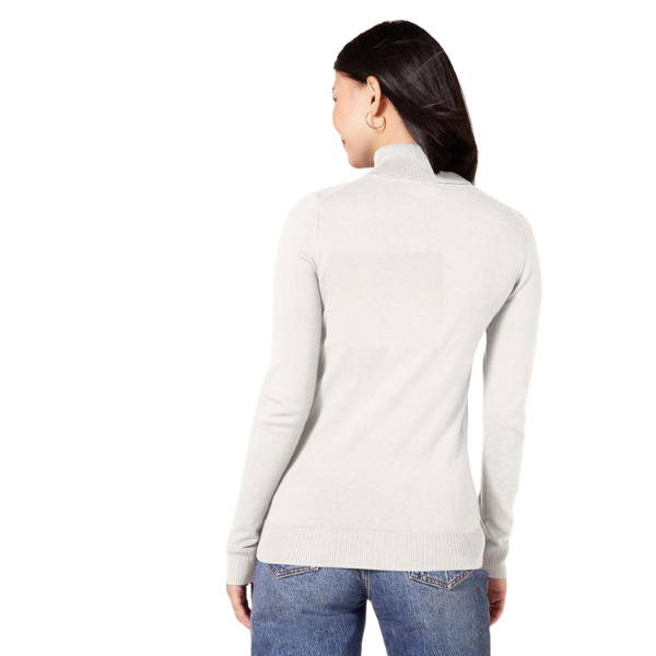 Womens Classic-Fit Lightweight Long-Sleeve Turtleneck Sweater