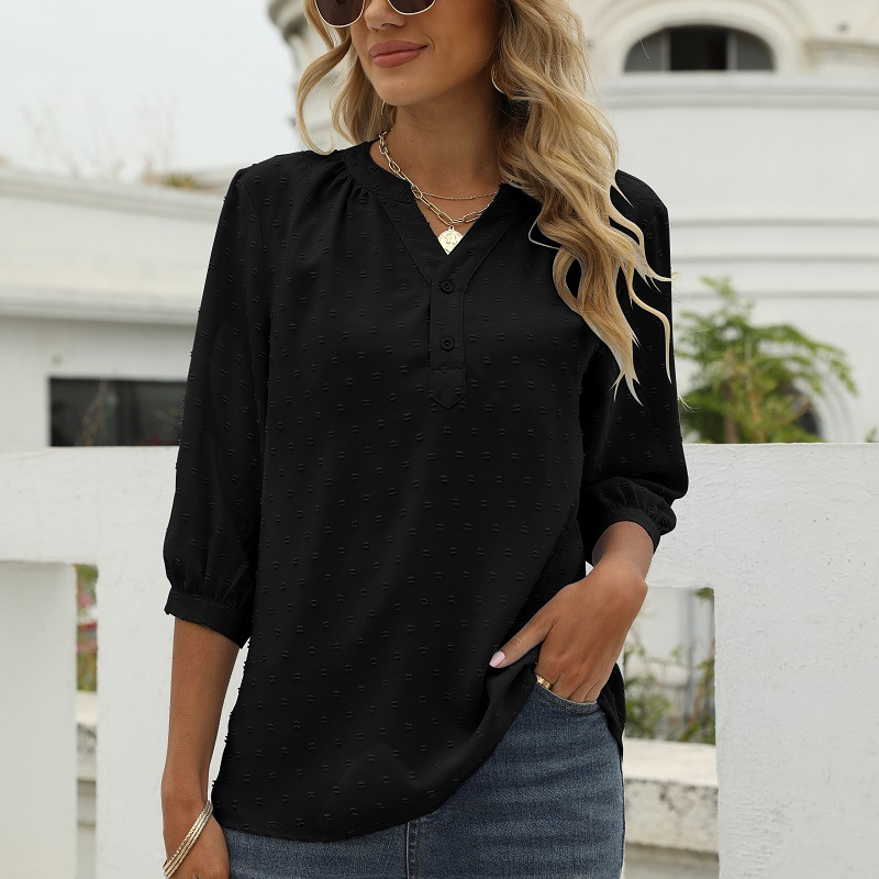 Bell Shape Long Sleeves Blouse-My Comfy Blouse