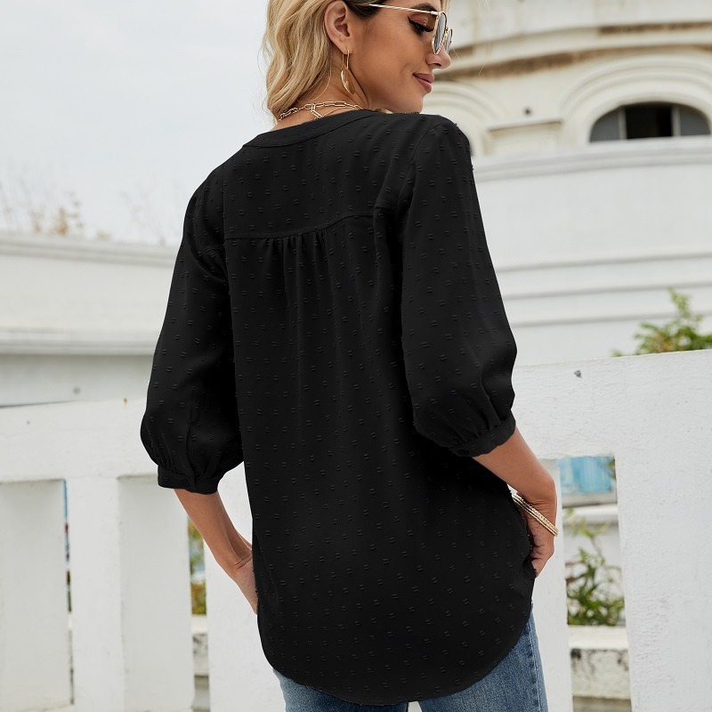 Bell Shape Long Sleeves Blouse-My Comfy Blouse