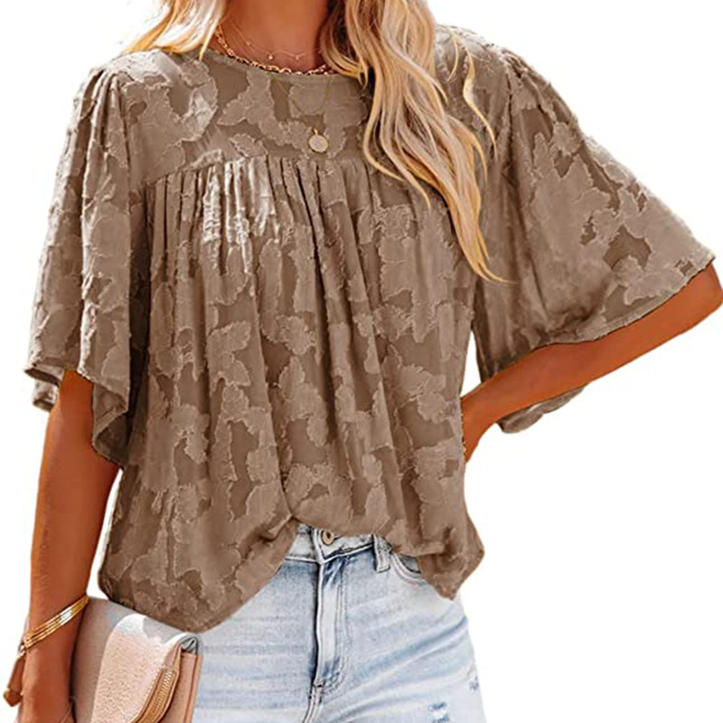 Horn Sleeve Doll Lace Blouse-My Comfy Blouse